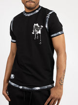 Roberto Vino Milano Drope Logo Slim Fit T-Shirt Multi Colors