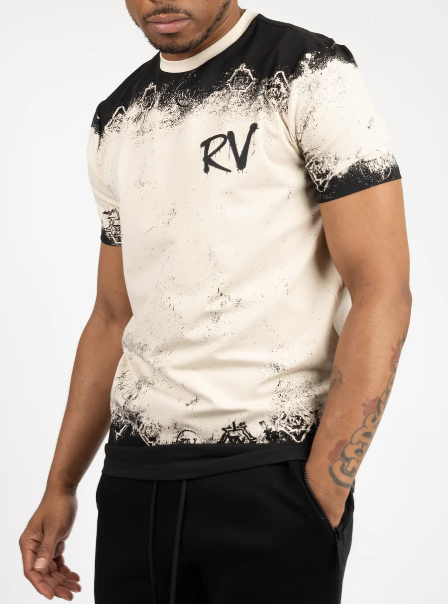 Roberto Vino Milano Tasteless Paintless & Fearless Slim Fit T-Shirt Multi Colors