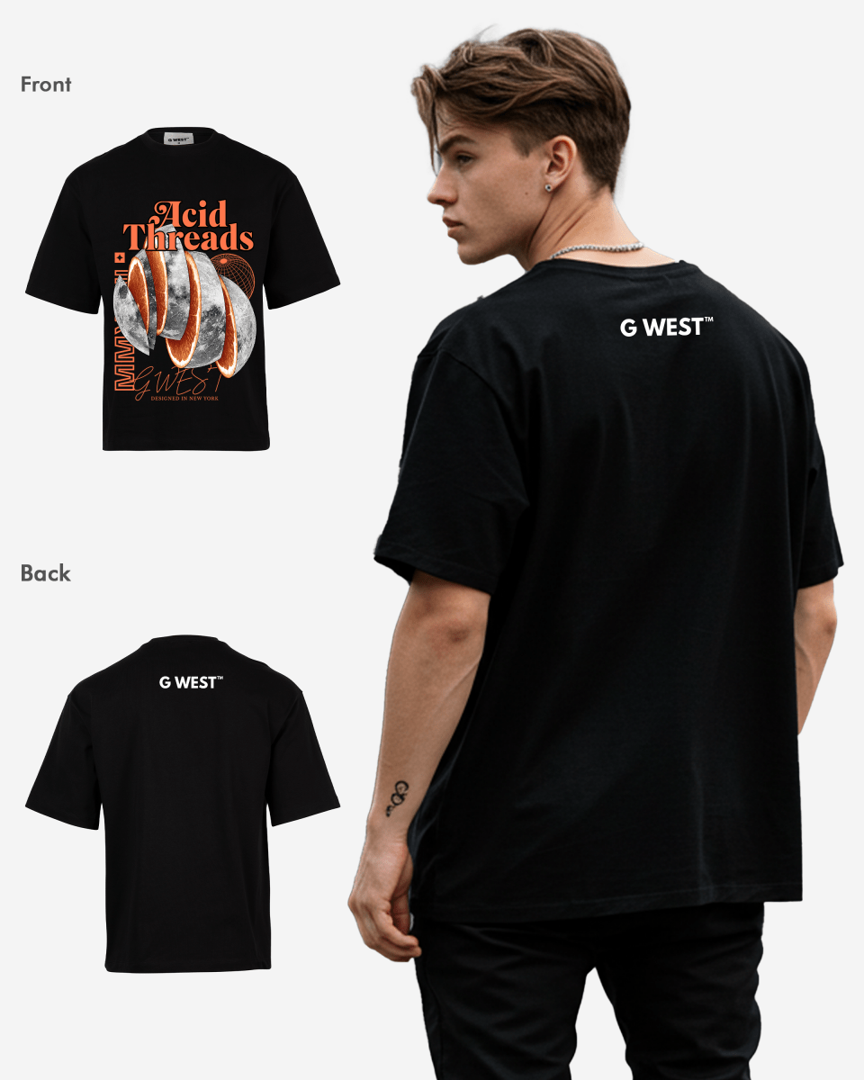 G-WEST ACID THREADS OVERSIZED TEE