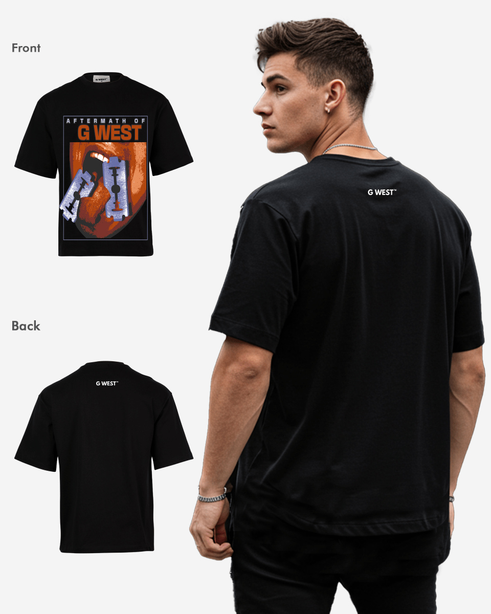 G-WEST AFTERMATH OF G WEST OVERSIZED TEE