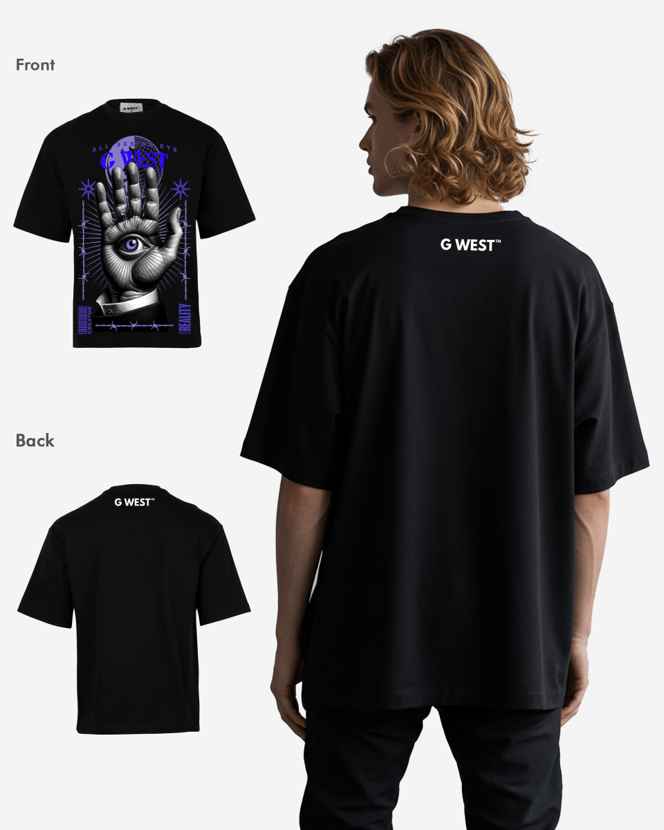 G-WEST ALL SEEING EYE OVERSIZED TEE