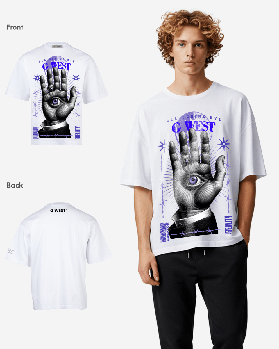 G-WEST ALL SEEING EYE OVERSIZED TEE