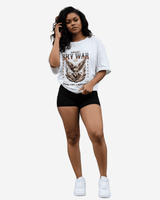 G West Angel Statue Streetwear Oversized Women's T-Shirt