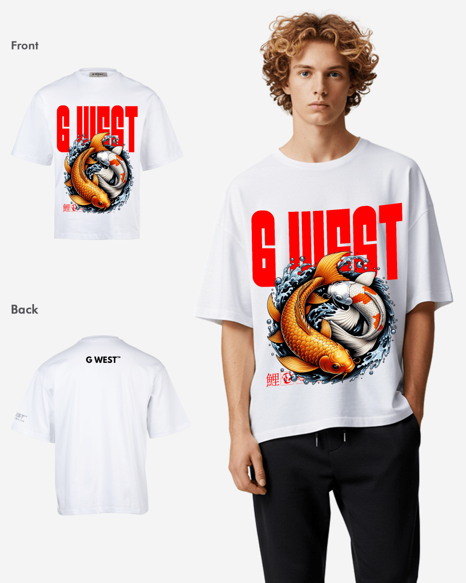 G-WEST AQUA HARMONY OVERSIZED TEE