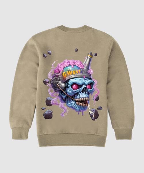 G West Beer Buddies Fleece Crewneck With Invisible Zippers