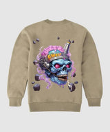 G West Beer Buddies Fleece Crewneck With Invisible Zippers