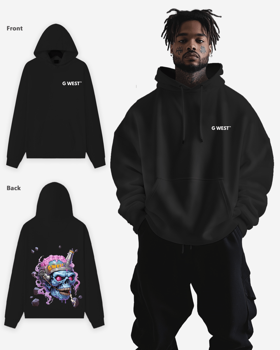 G West Beer Helmet Zombie Heavy Premium Hoodie