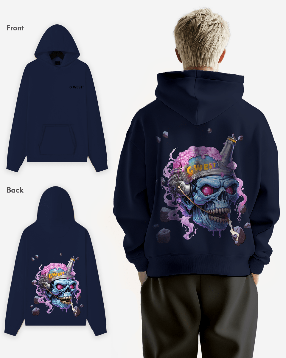 G West Beer Helmet Zombie Heavy Premium Hoodie