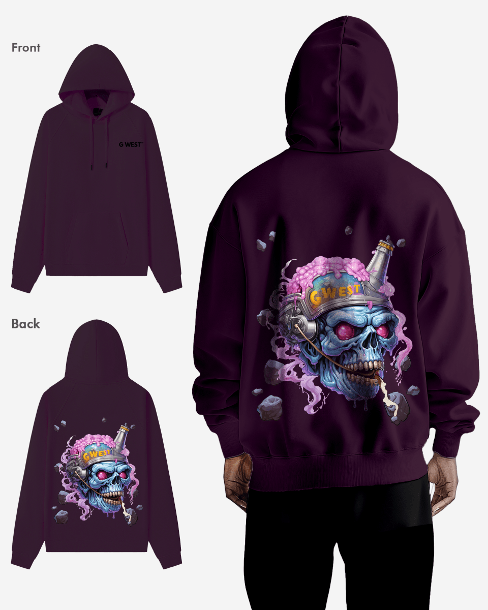 G West Beer Helmet Zombie Heavy Premium Hoodie