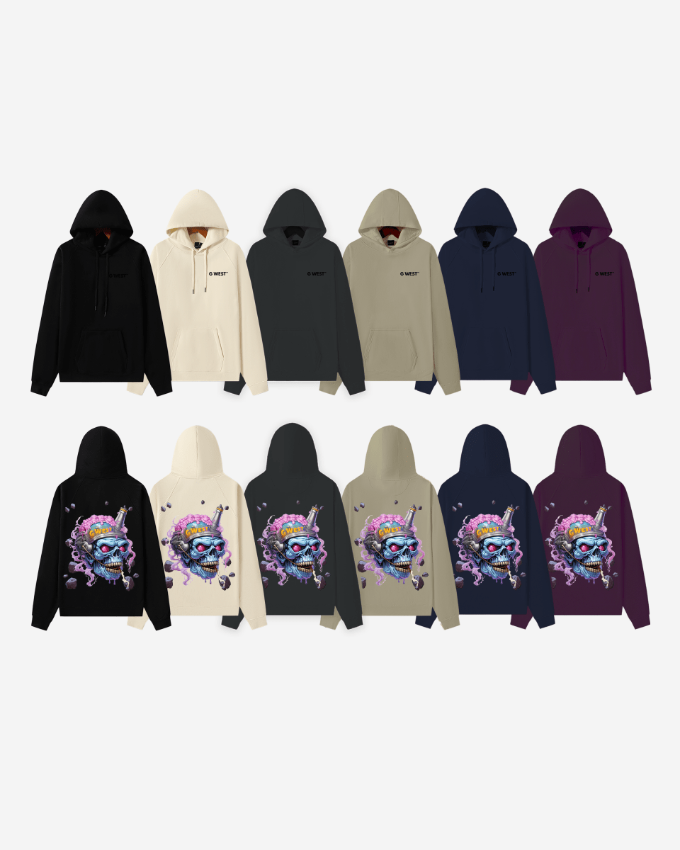 G West Beer Helmet Zombie Heavy Premium Hoodie