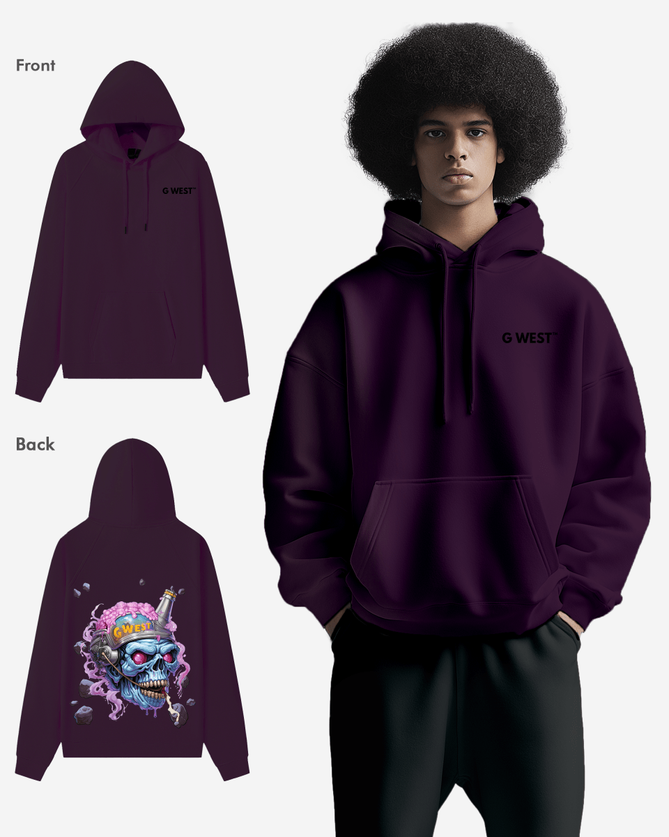 G West Beer Helmet Zombie Heavy Premium Hoodie