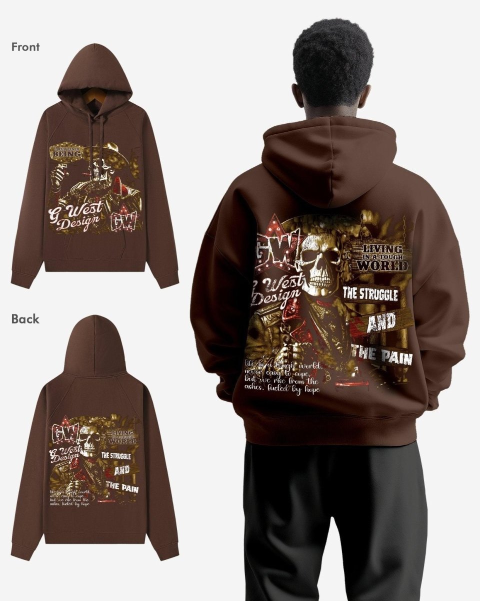 G West Being Enlightened Double Hit Oversized Hoodie