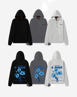 G West Blue Garden Oversize Hoodie