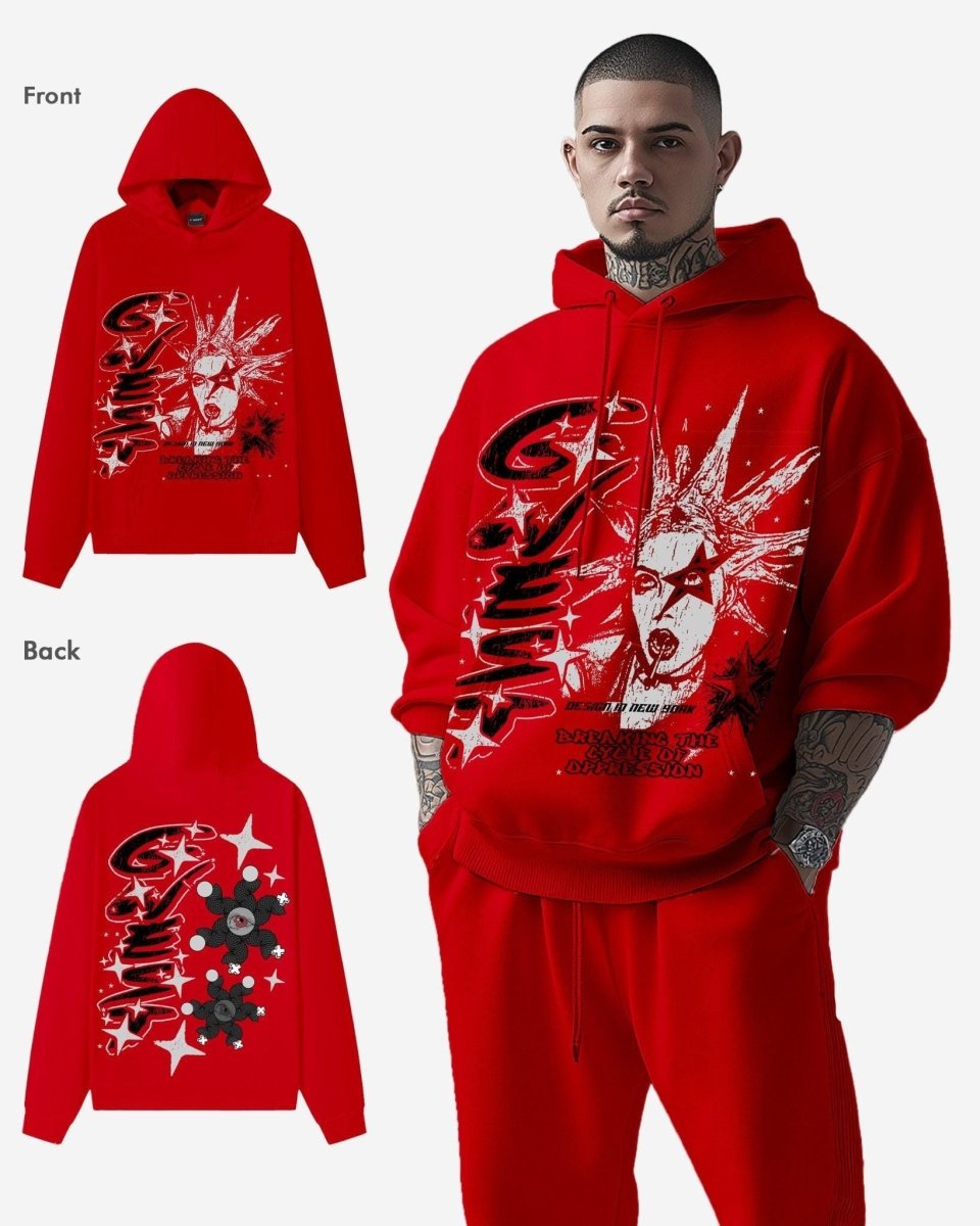 G West Breaking the Cycle Double Hit Oversized Hoodie