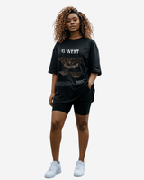 G West Butterfly Haven Oversized Women's T-Shirt