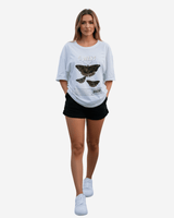 G West Butterfly Haven Oversized Women's T-Shirt
