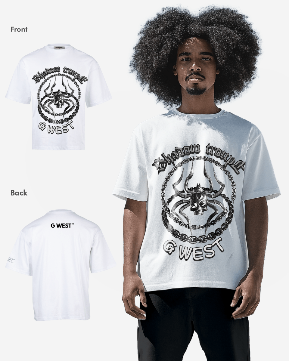 G-WEST CHAINED TO THE STING OVERSIZED TEE