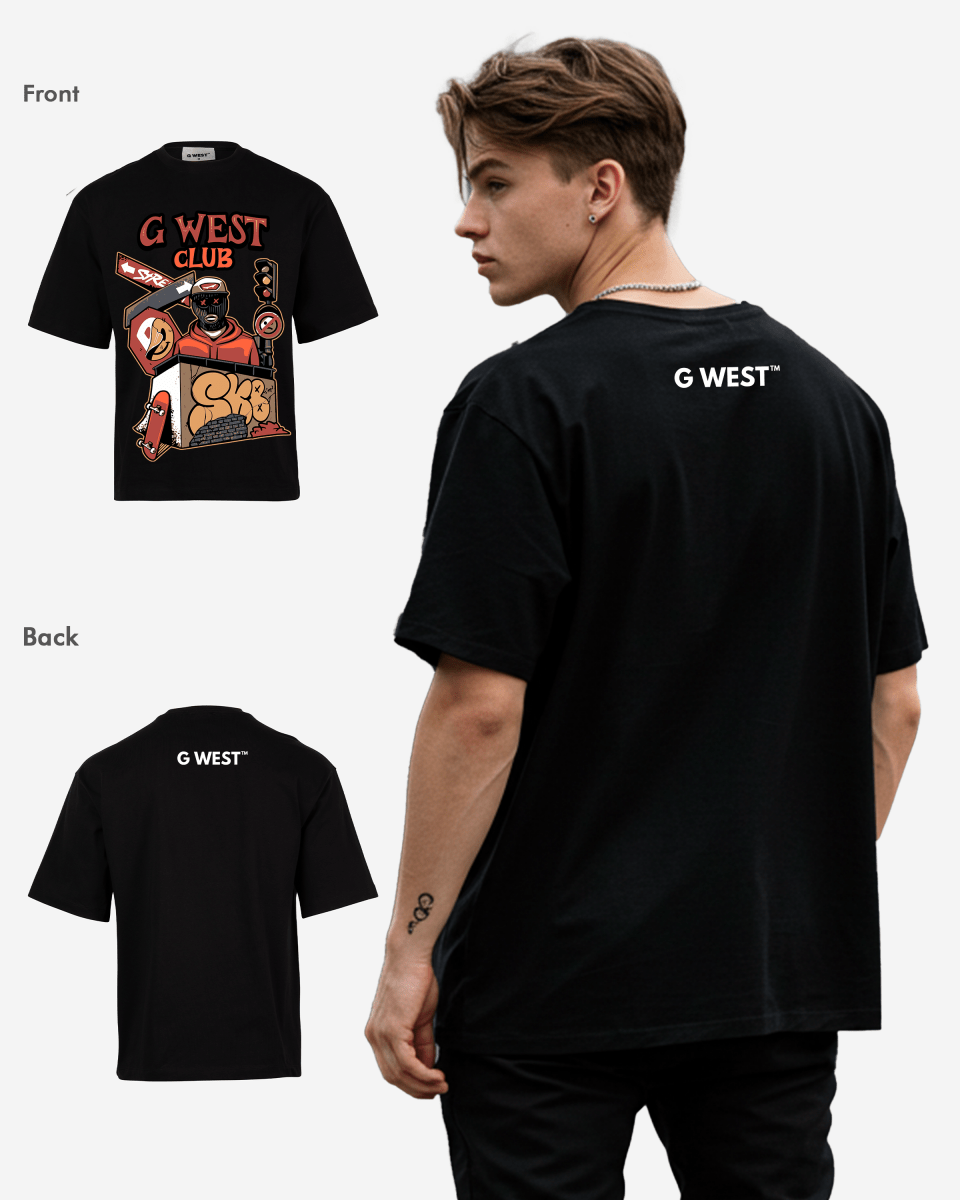 G WEST CLUB Oversized TEE
