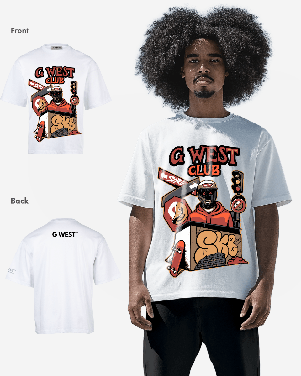 G WEST CLUB Oversized TEE