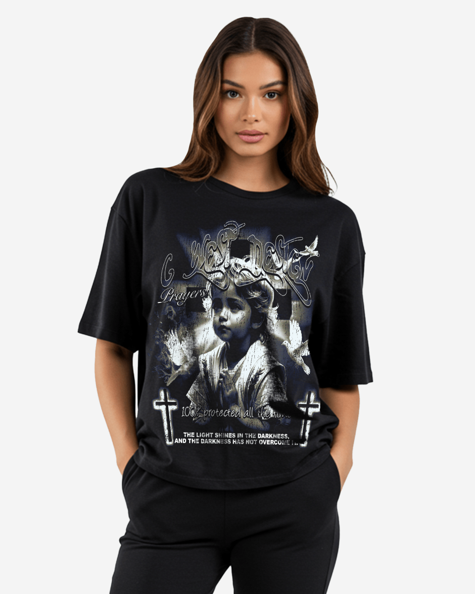 G West Connected All The Time Premium Oversized Tee -WOMEN