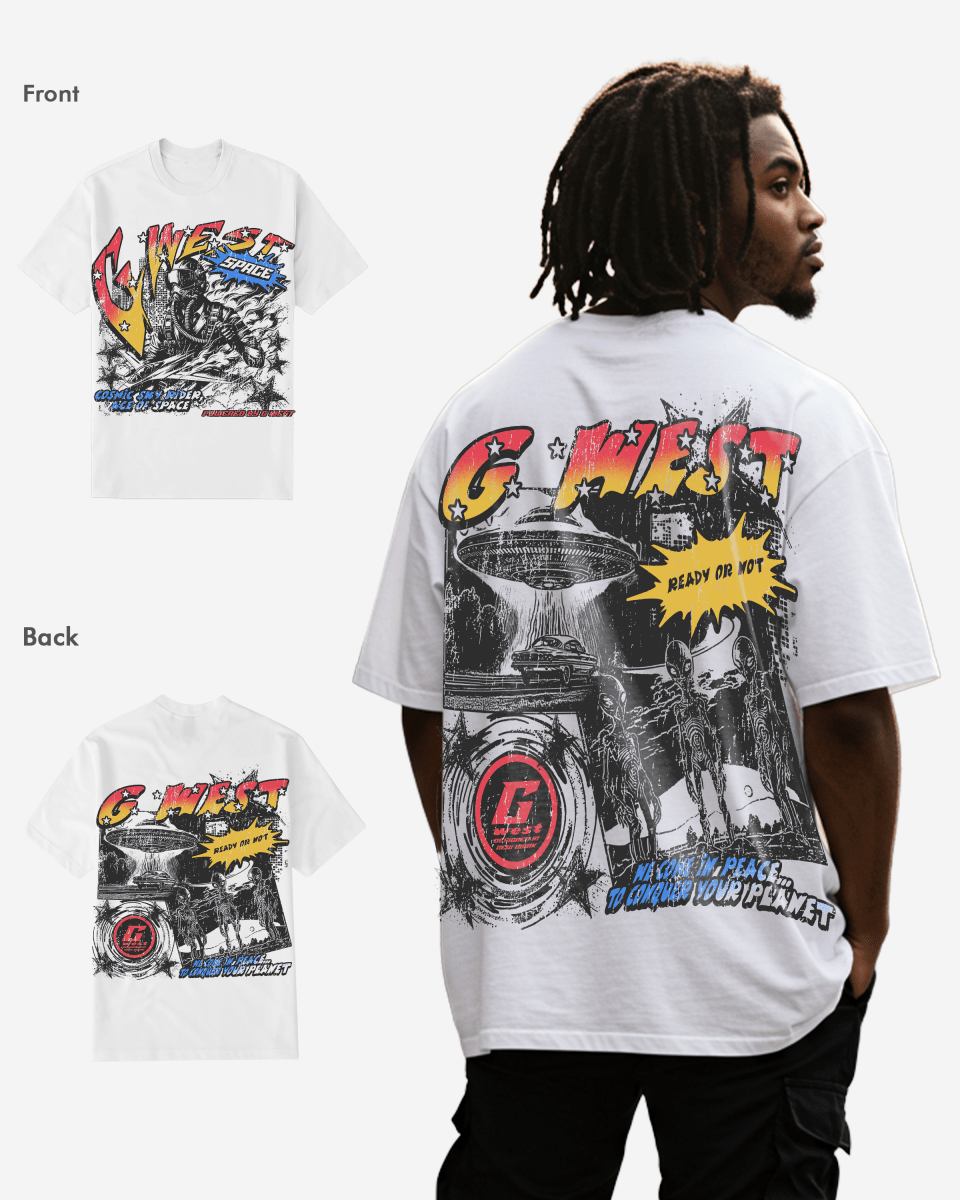 G West Cosmic Sky Ride Double Hit Tee Big and Tall