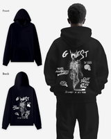G West Dancing Skeleton Heavy Premium Oversize Hoodie