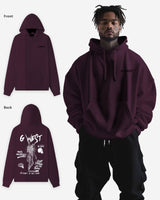 G West Dancing Skeleton Heavy Premium Oversize Hoodie
