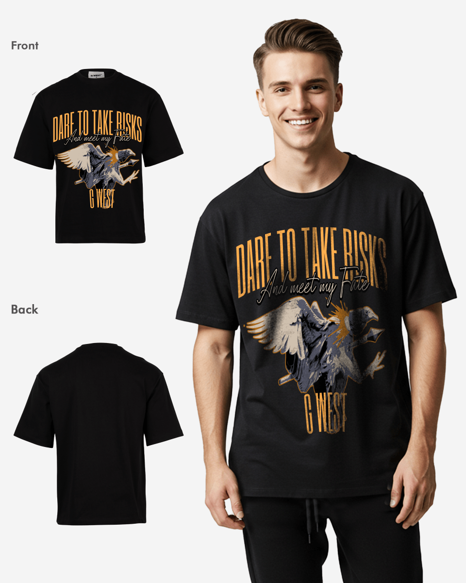 G-WEST Dare To Take Bisks Oversized Tee