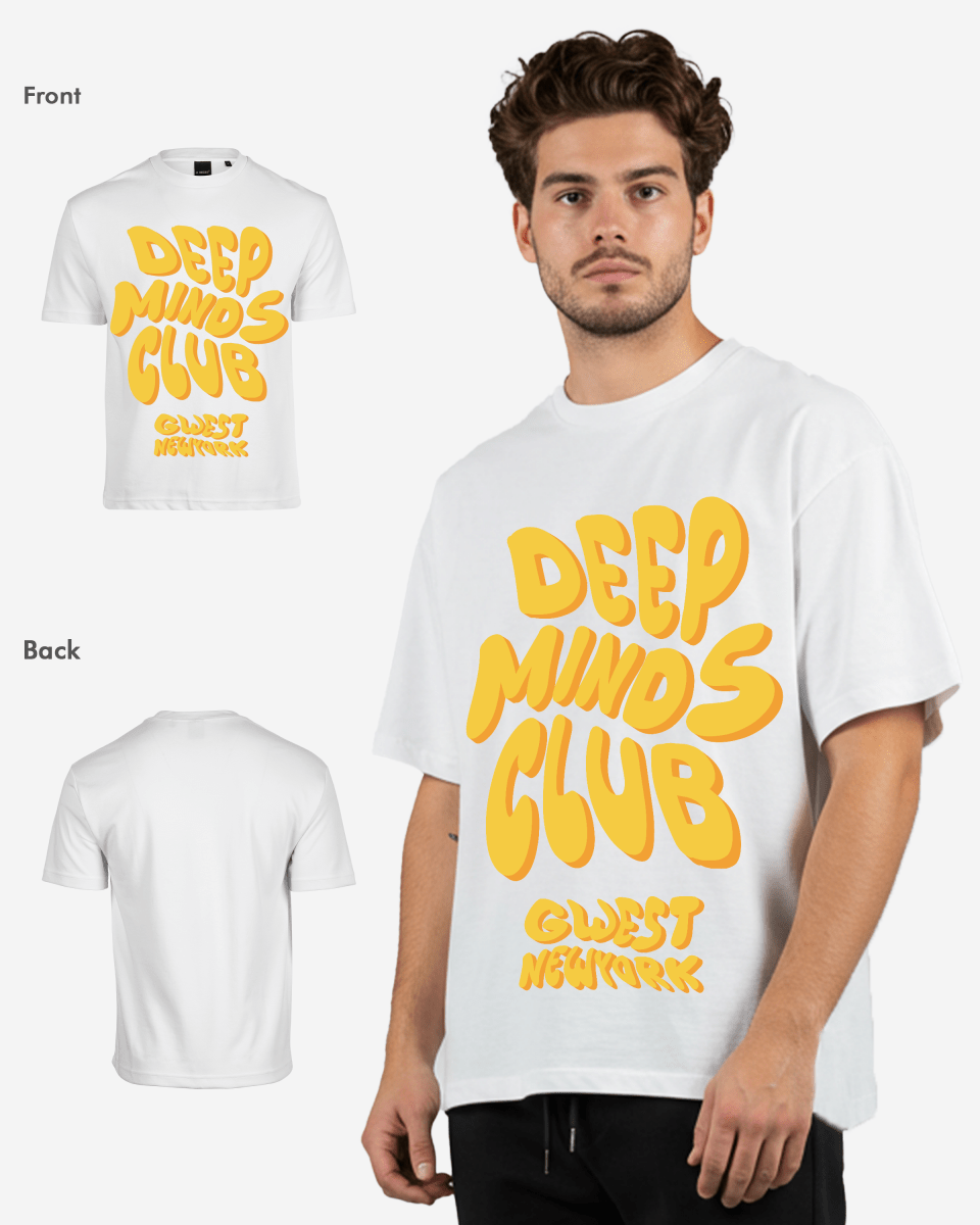 G West Deep Minds Club Oversized Tee