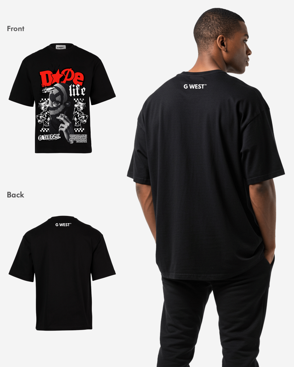 G-WEST DOPE LIFE OVERSIZED TEE