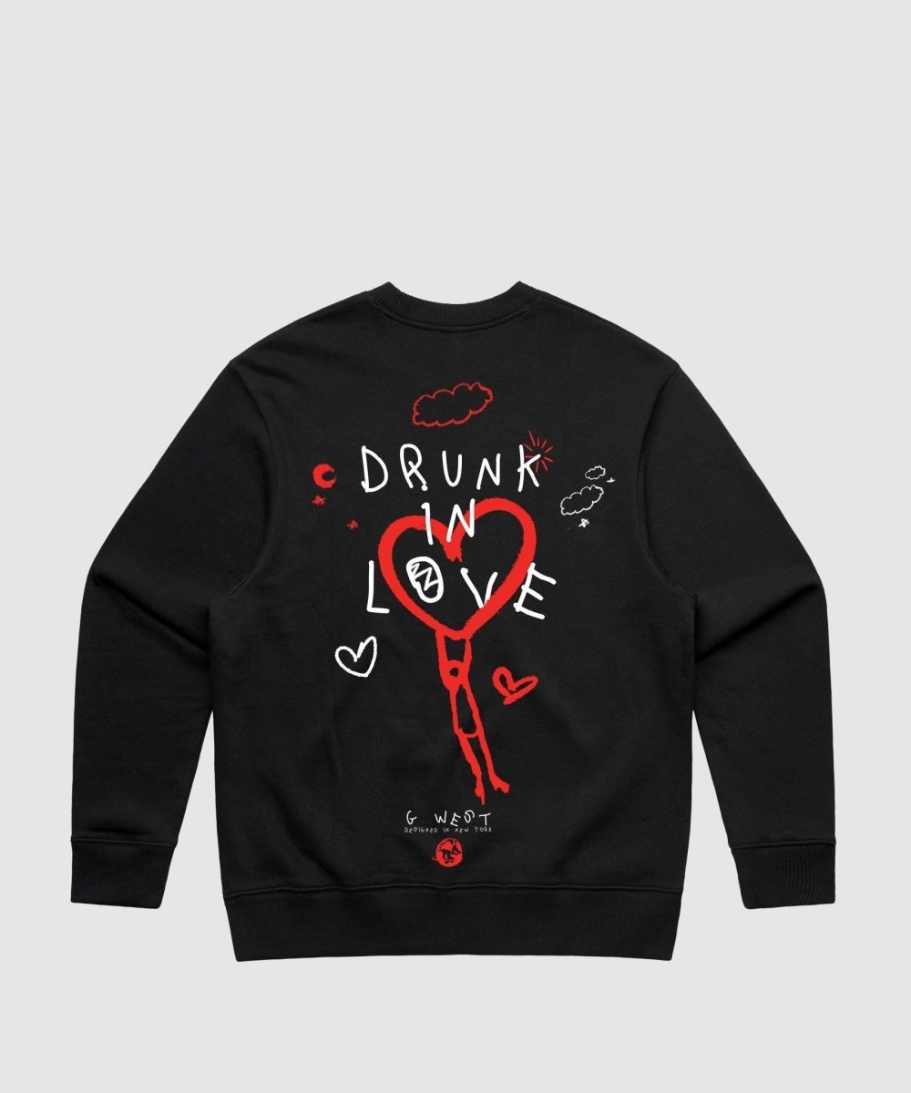 G West Drunk In Love Heavy Premium Crewneck