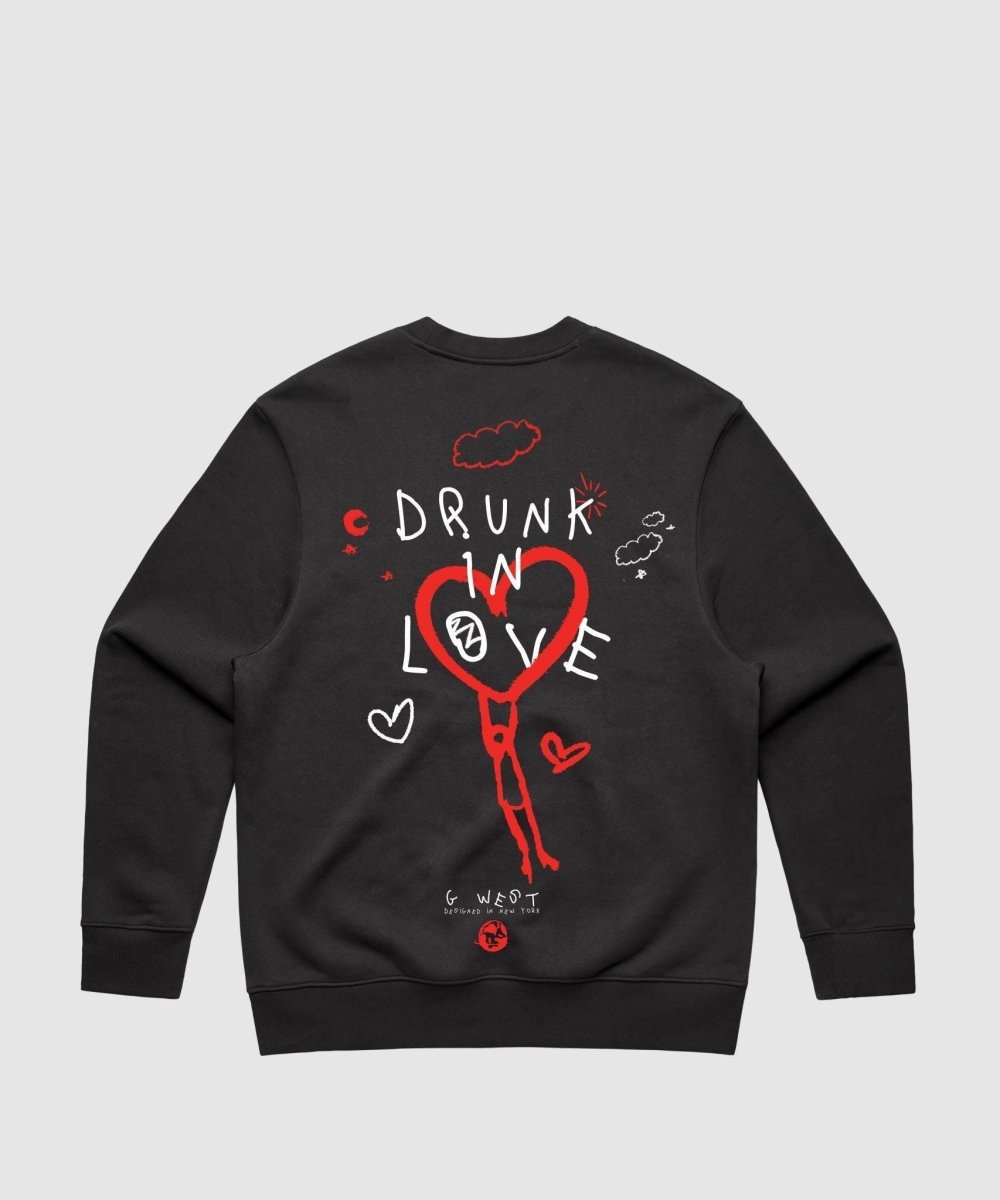 G West Drunk In Love Heavy Premium Crewneck