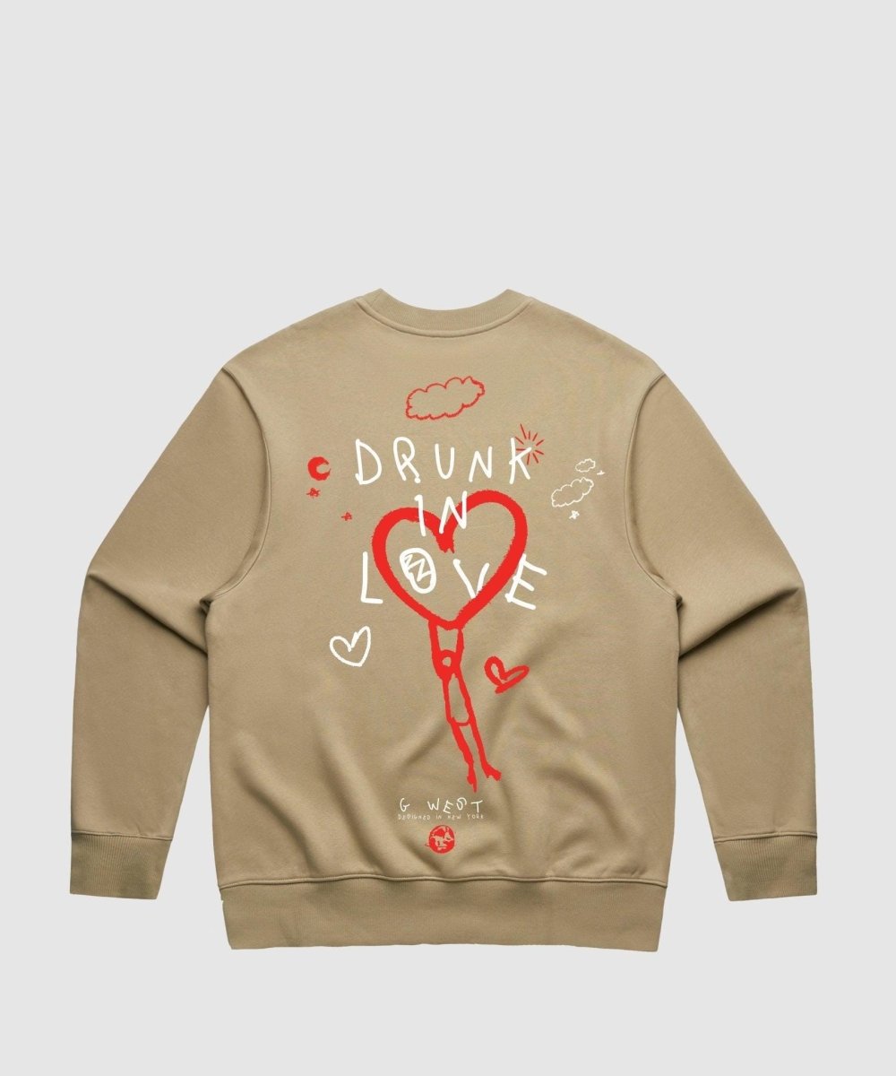 G West Drunk In Love Heavy Premium Crewneck