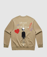 G West Drunk In Sorrow Heavy Premium Crewneck