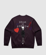 G West Drunk In Sorrow Heavy Premium Crewneck