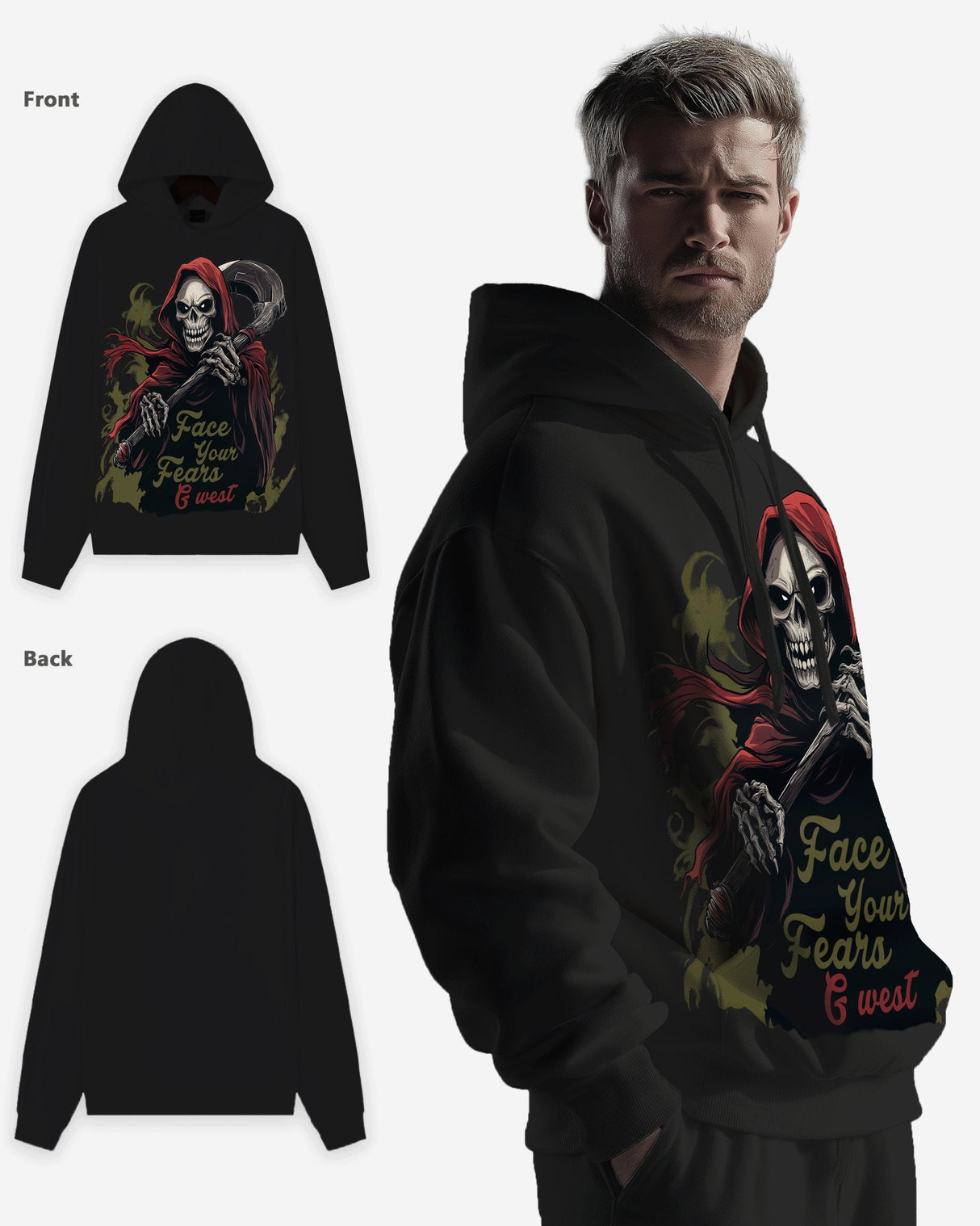 G West Face Your Fears Oversize Hoodie