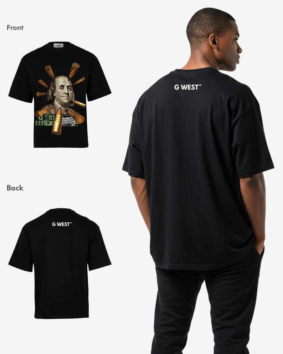 G WEST FEELING OVERSIZED TEE