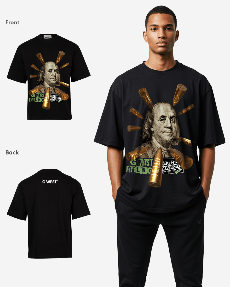 G WEST FEELING OVERSIZED TEE