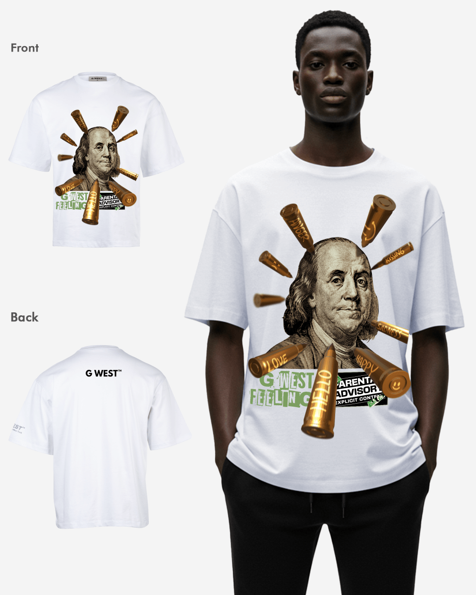 G WEST FEELING OVERSIZED TEE