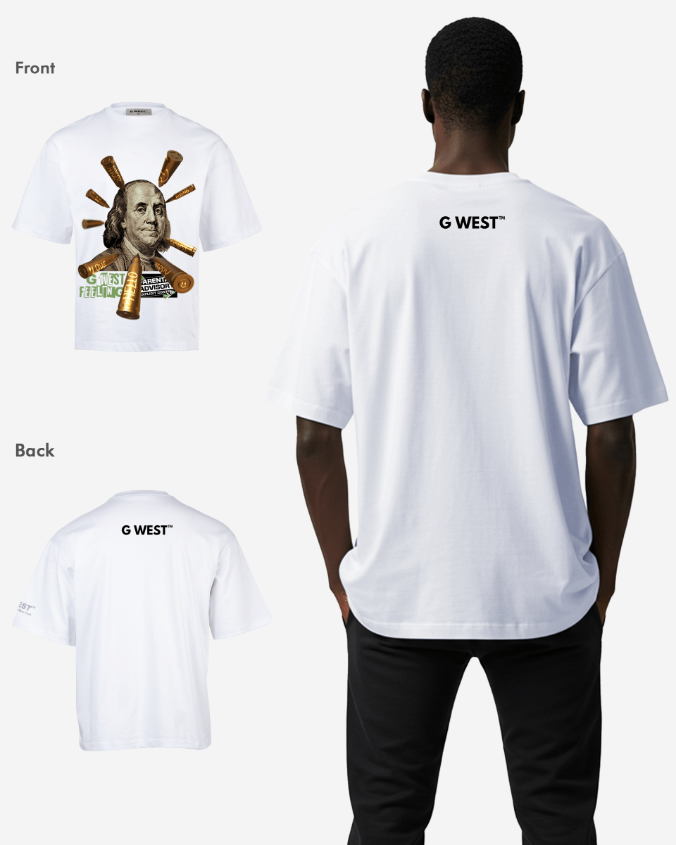 G WEST FEELING OVERSIZED TEE
