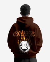 G West Fire Smile Oversize Hoodie Mens