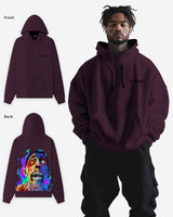 G West Flaming Zombie Heavy Premium Hoodie