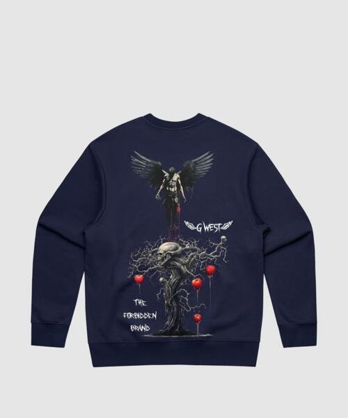 G West Forbidden Brand Heavy Premium Crewneck