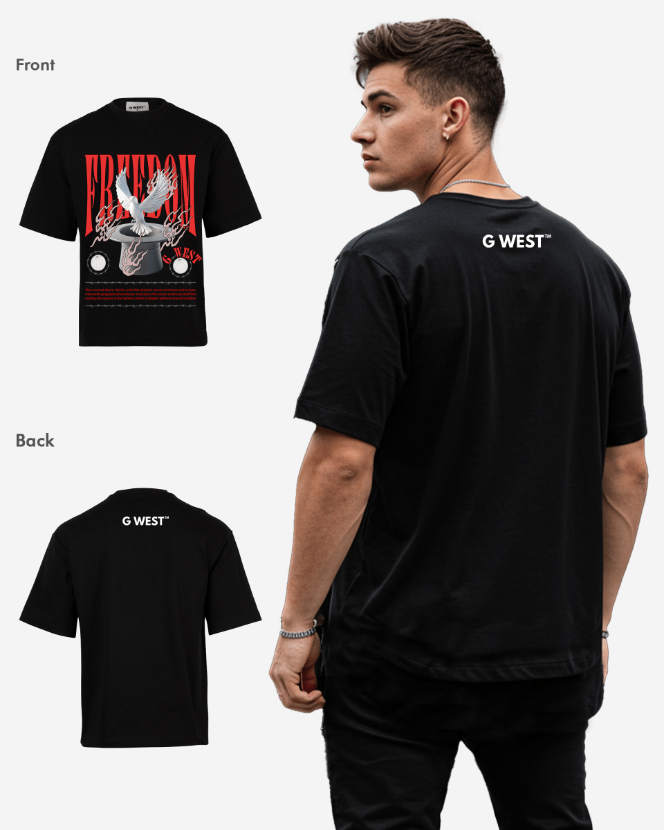 G-WEST FREEDOM OVERSIZED TEE