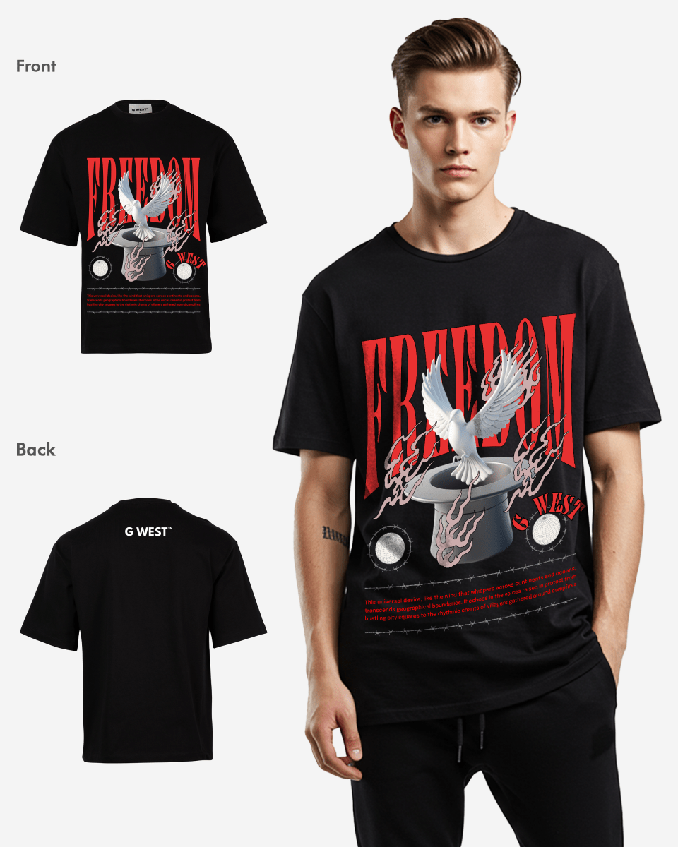 G-WEST FREEDOM OVERSIZED TEE