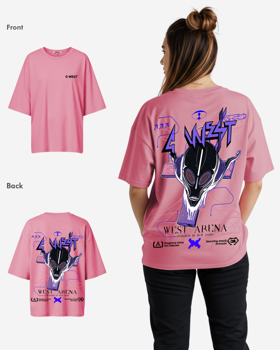 G West Womens Future Journey Lifestyle Oversized Tee