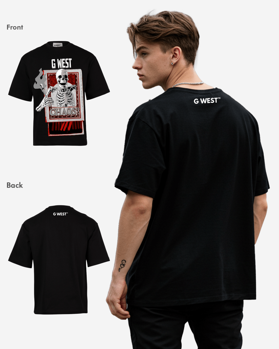 G-WEST G CHAOS OVERSIZED TEE