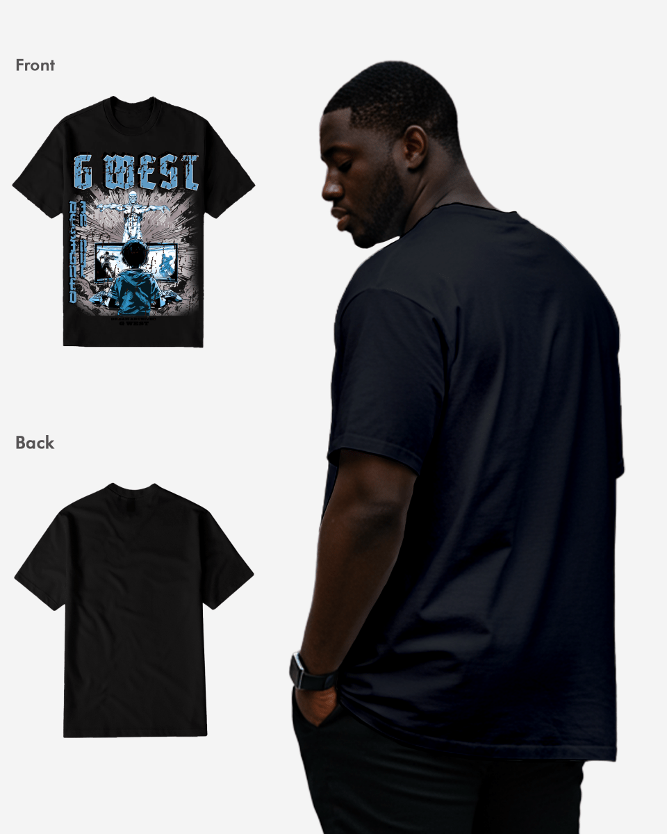 G West Game of G Baby Blue Tee Big and Tall