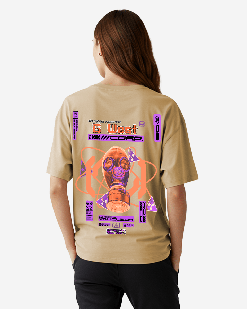 G West Gas Helmetlife Style Oversized Tee - WOMEN