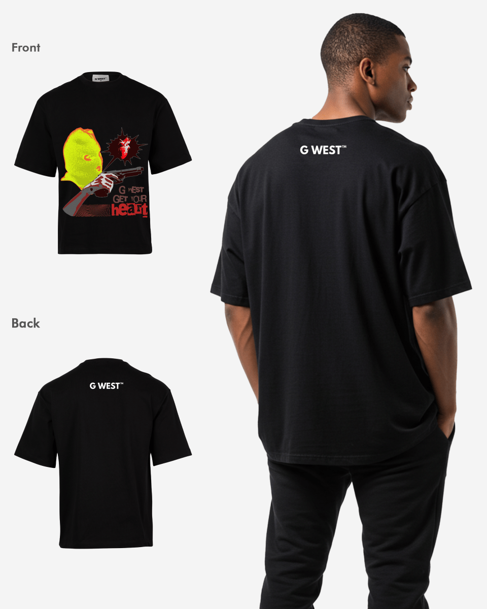 G-WEST GET YOUR HEART OVERSIZED TEE